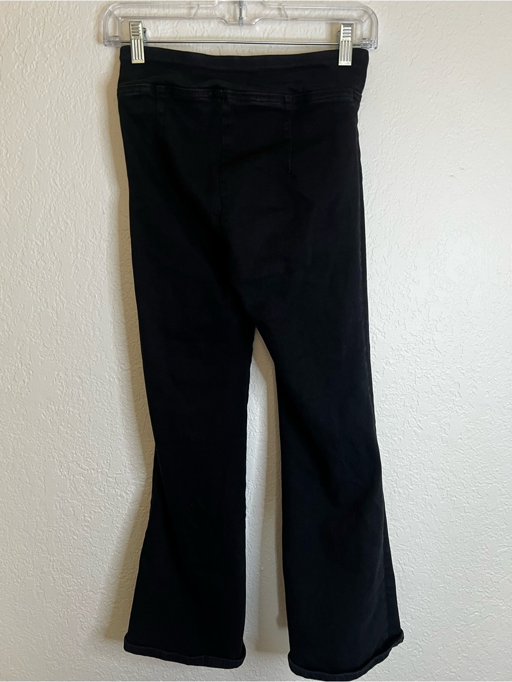 Frame Jet Set Crop Mini Bootcut Pull-On Jeans Black Size 0 - Picture 4 of 6